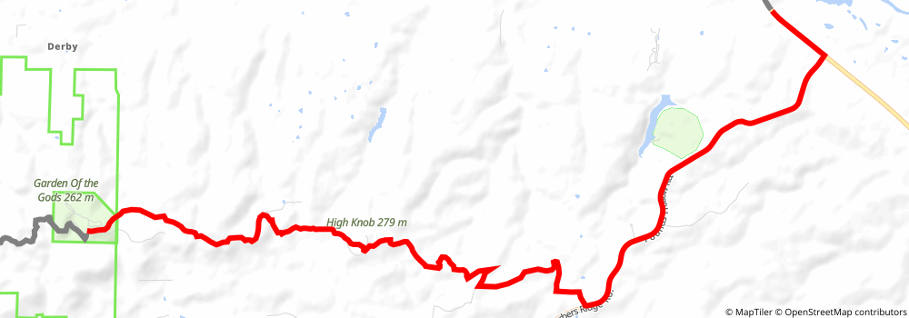 American Discovery Trail South Route stage 120 Map