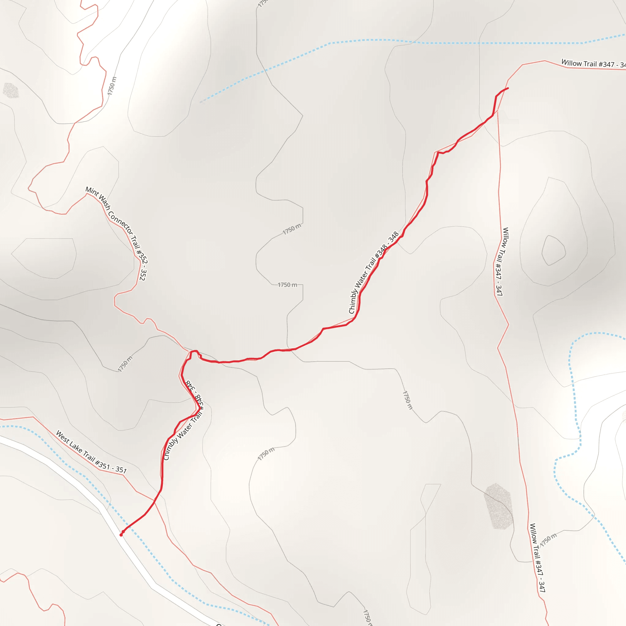 Chimbley Water Trail mobile static map