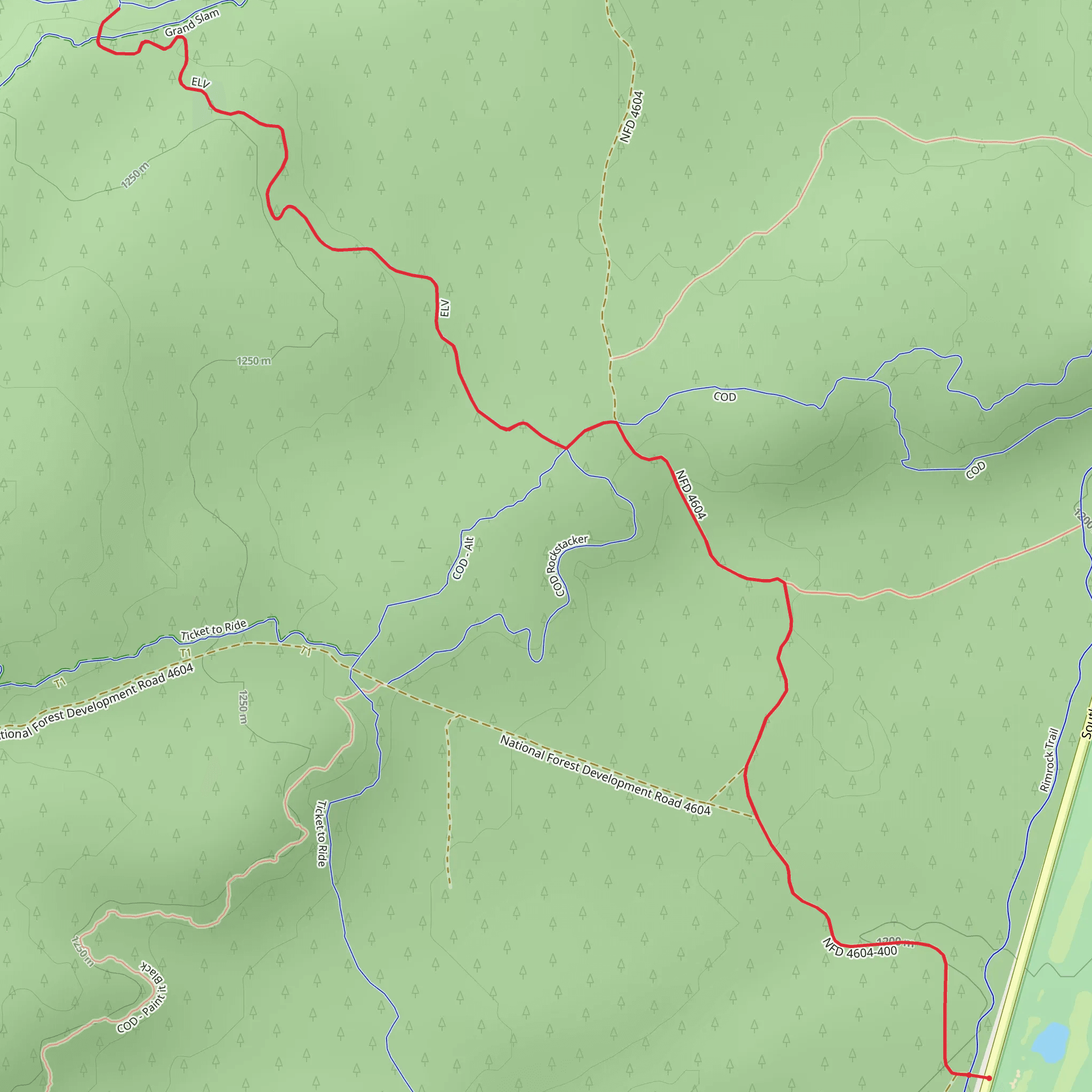 Elfin Magic Trail mobile static map