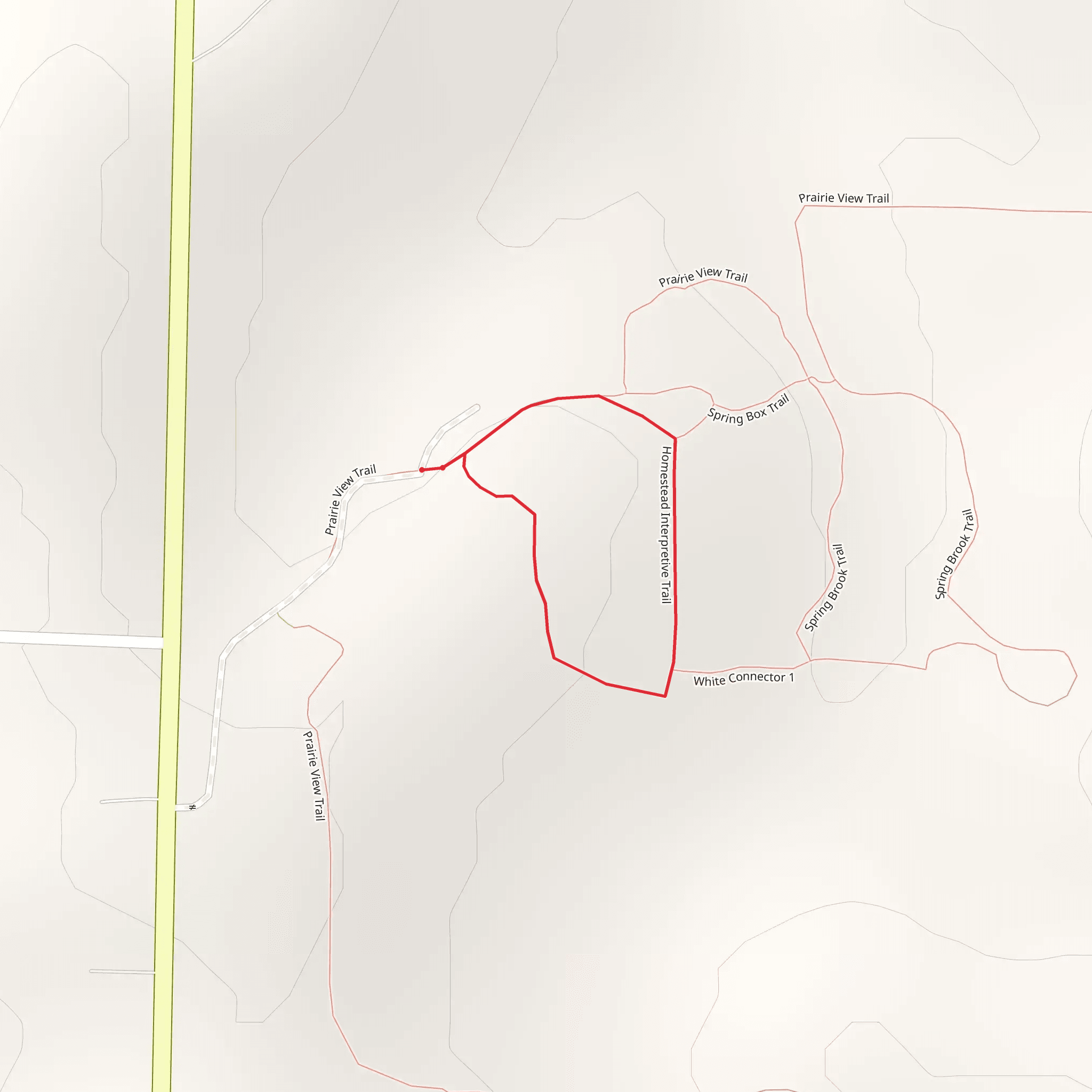 Homestead Interpretive Loop Trail mobile static map