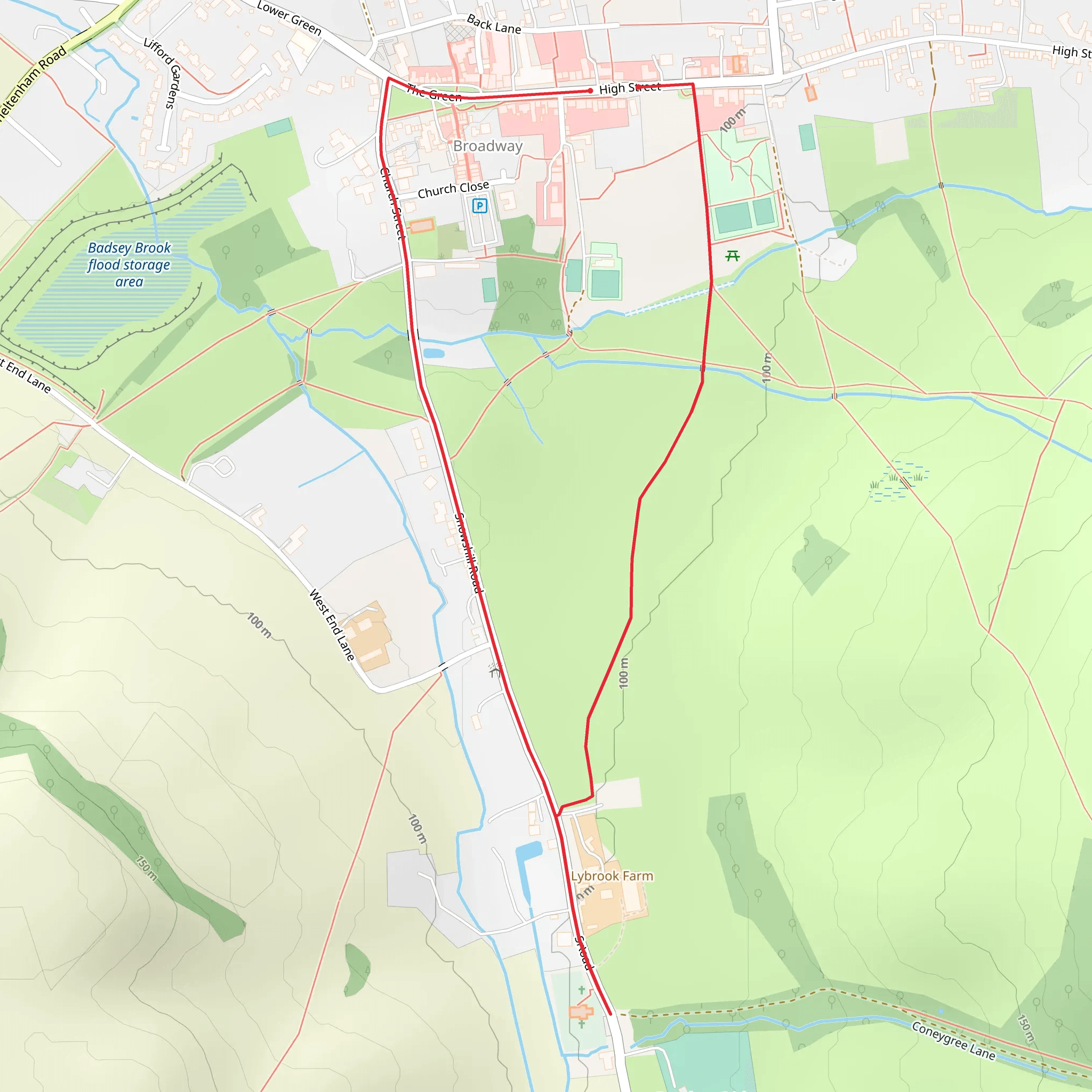 Broadway Village mobile static map