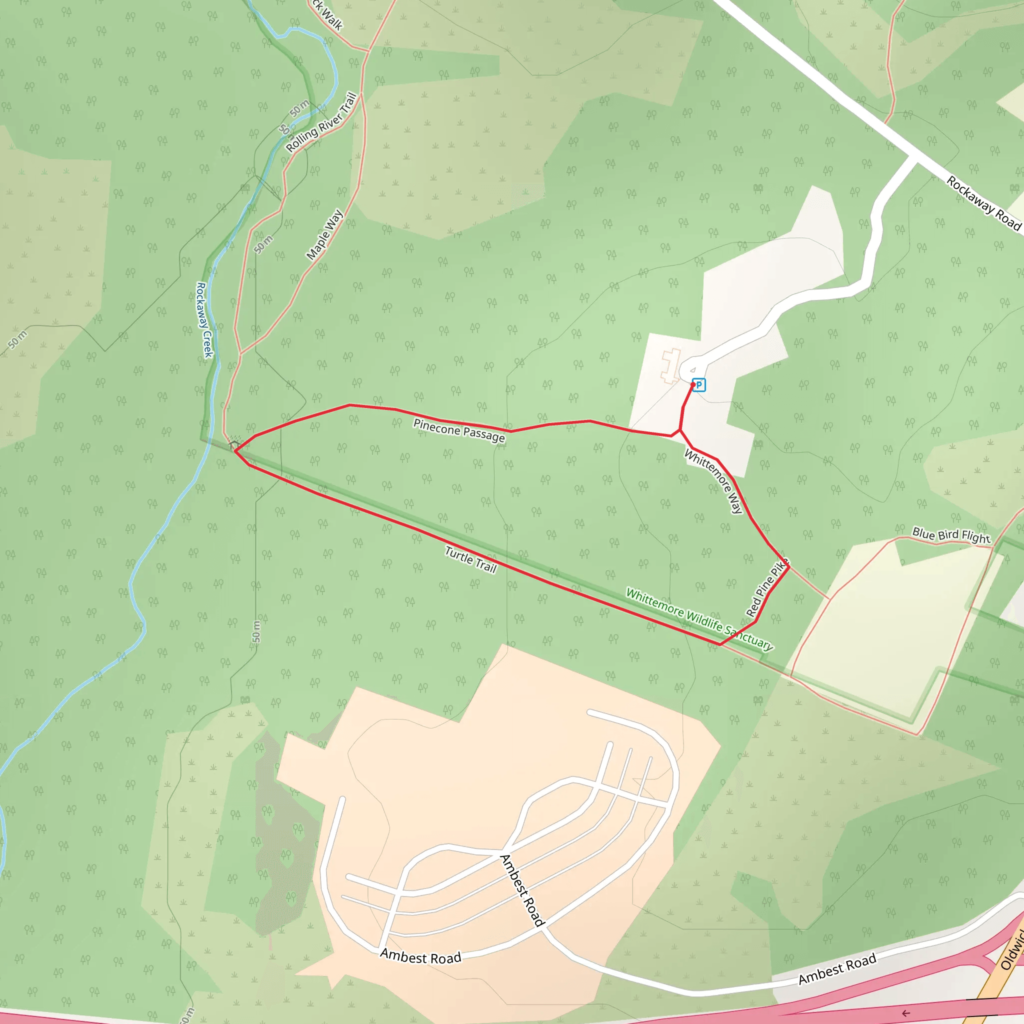 Pinecone Passage and Turtle Loop Trail mobile static map