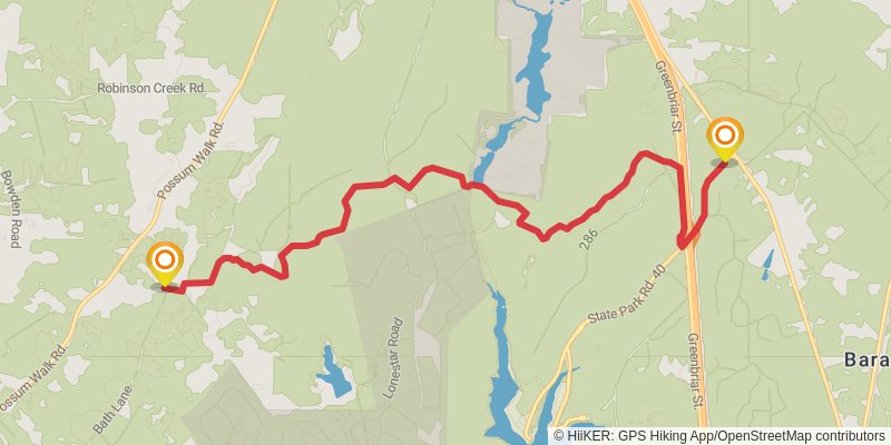 Lone Star Trail stage 3 Map