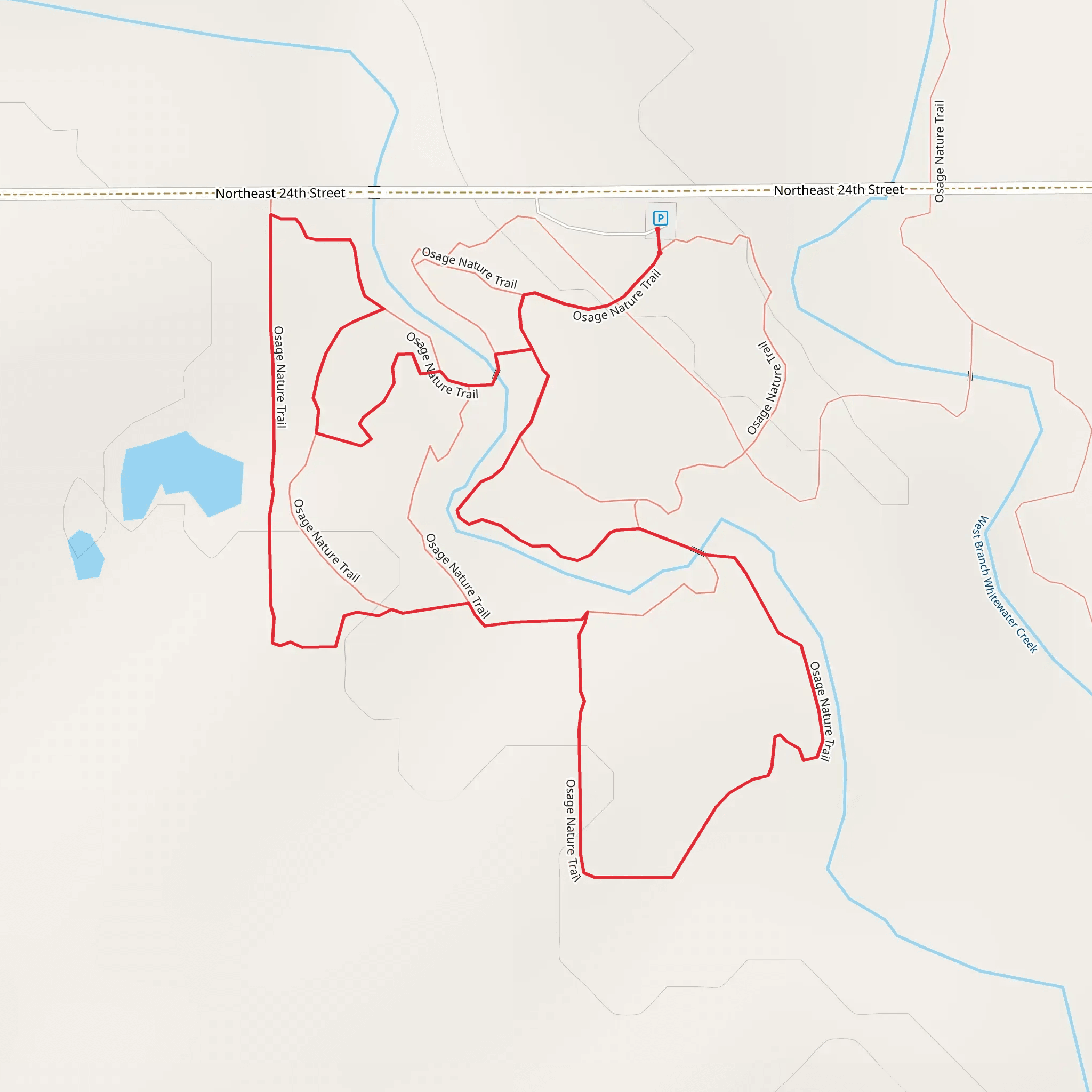 Osage Nature Loop Trail mobile static map