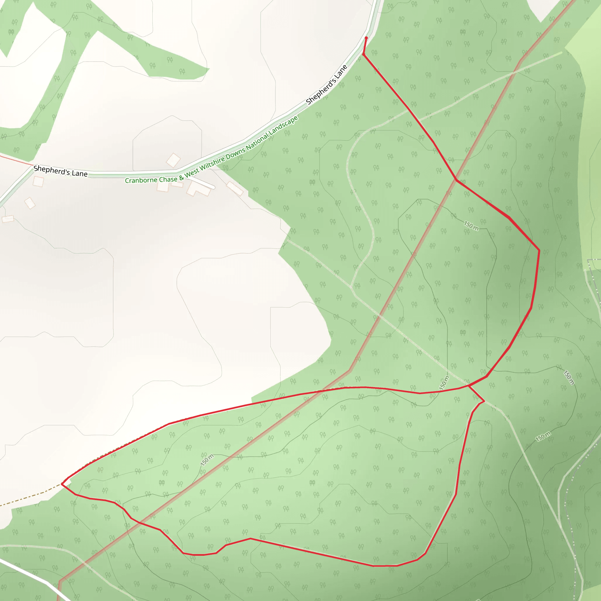 Hales Castle and Roddenbury Hillfort Loop mobile static map
