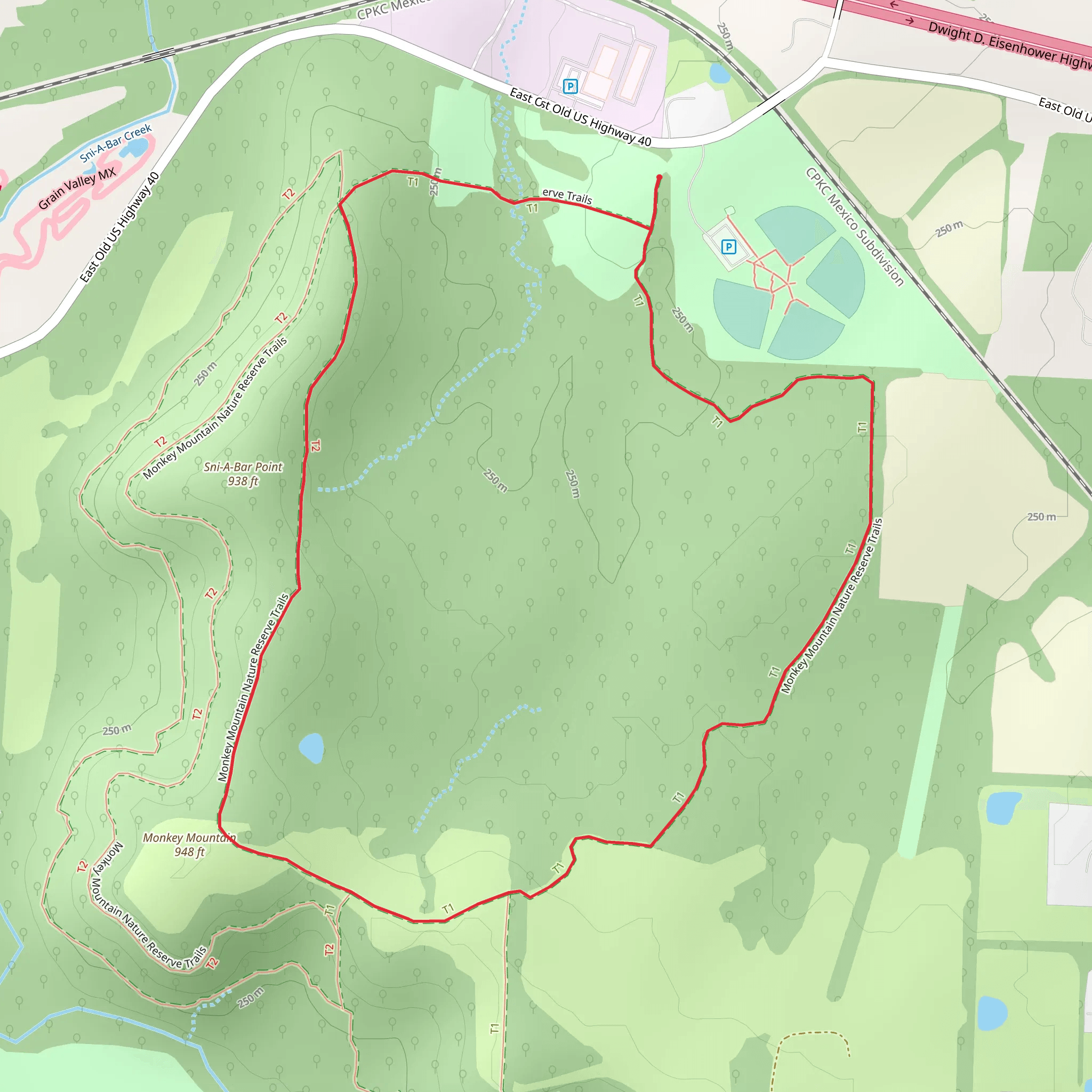 Monkey Mountain Nature Reserve Loop Trail mobile static map