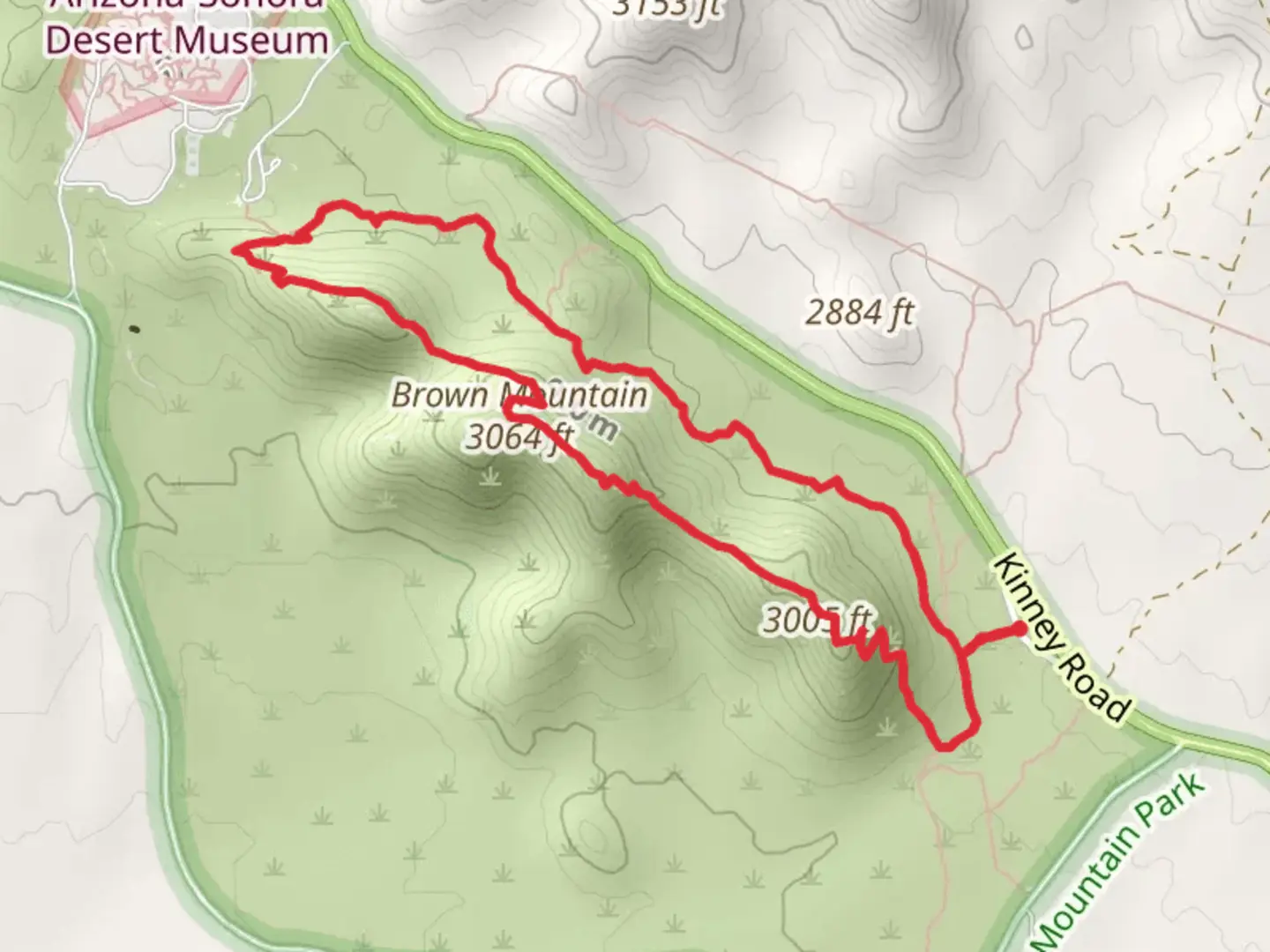 An image depicting the trail Brown Mountain Loop Trail and its surrounding area.