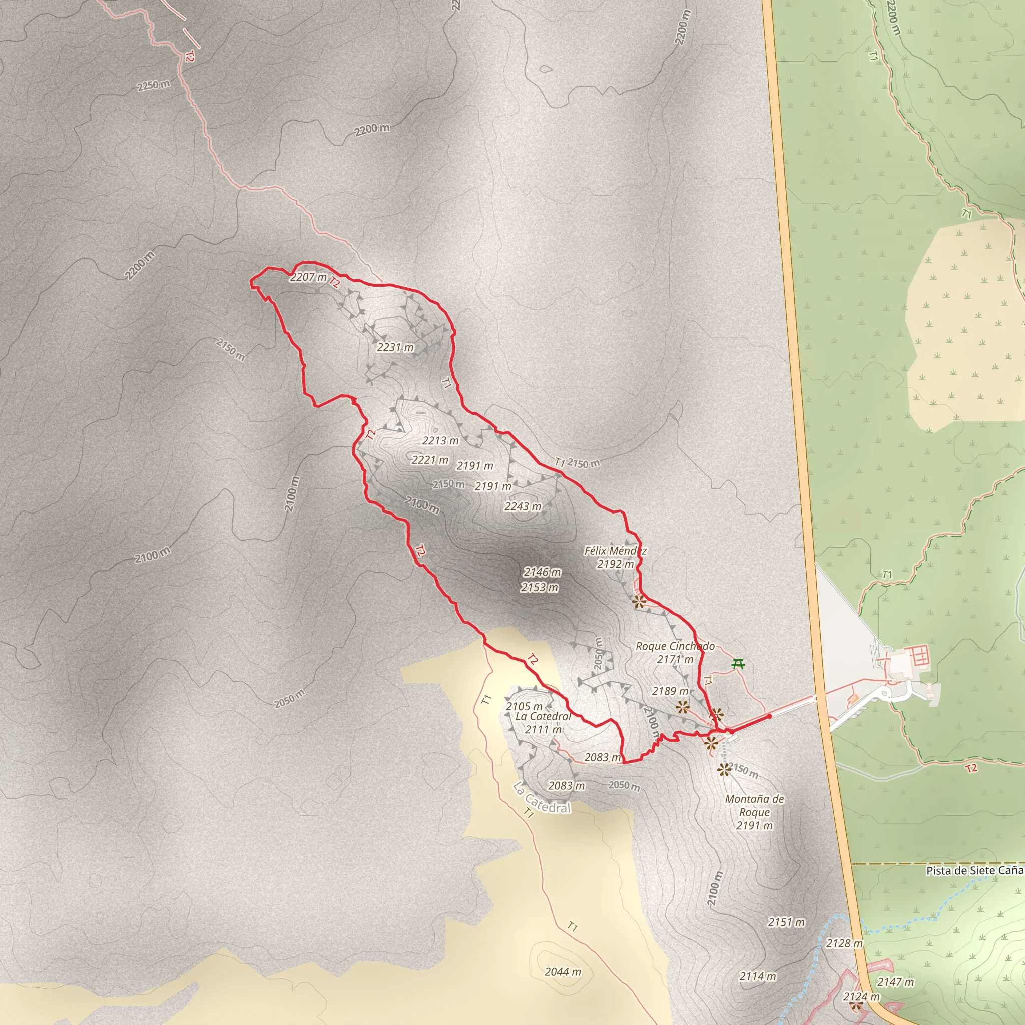 Roques de García mobile static map