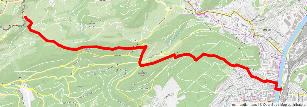 Tüfelsschlucht-Belchen-Weg stage 2 Map