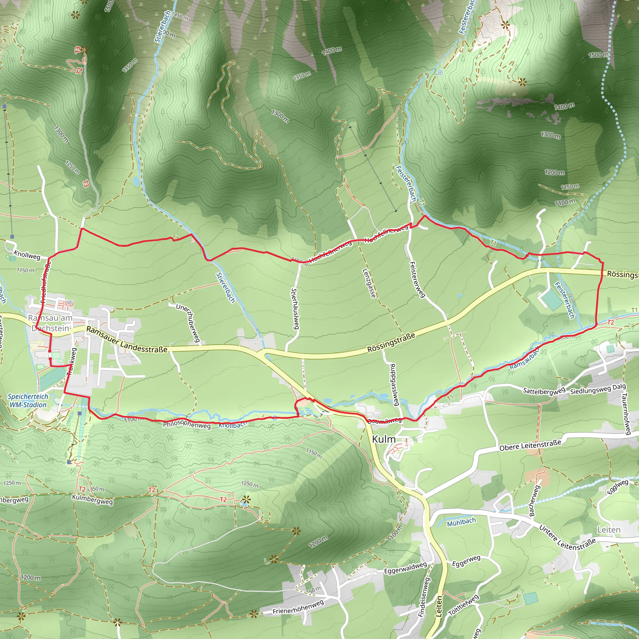 Dachstein East Loop Panorama Trail mobile static map