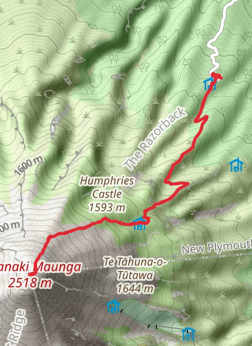 Taranaki Summit mobile static map