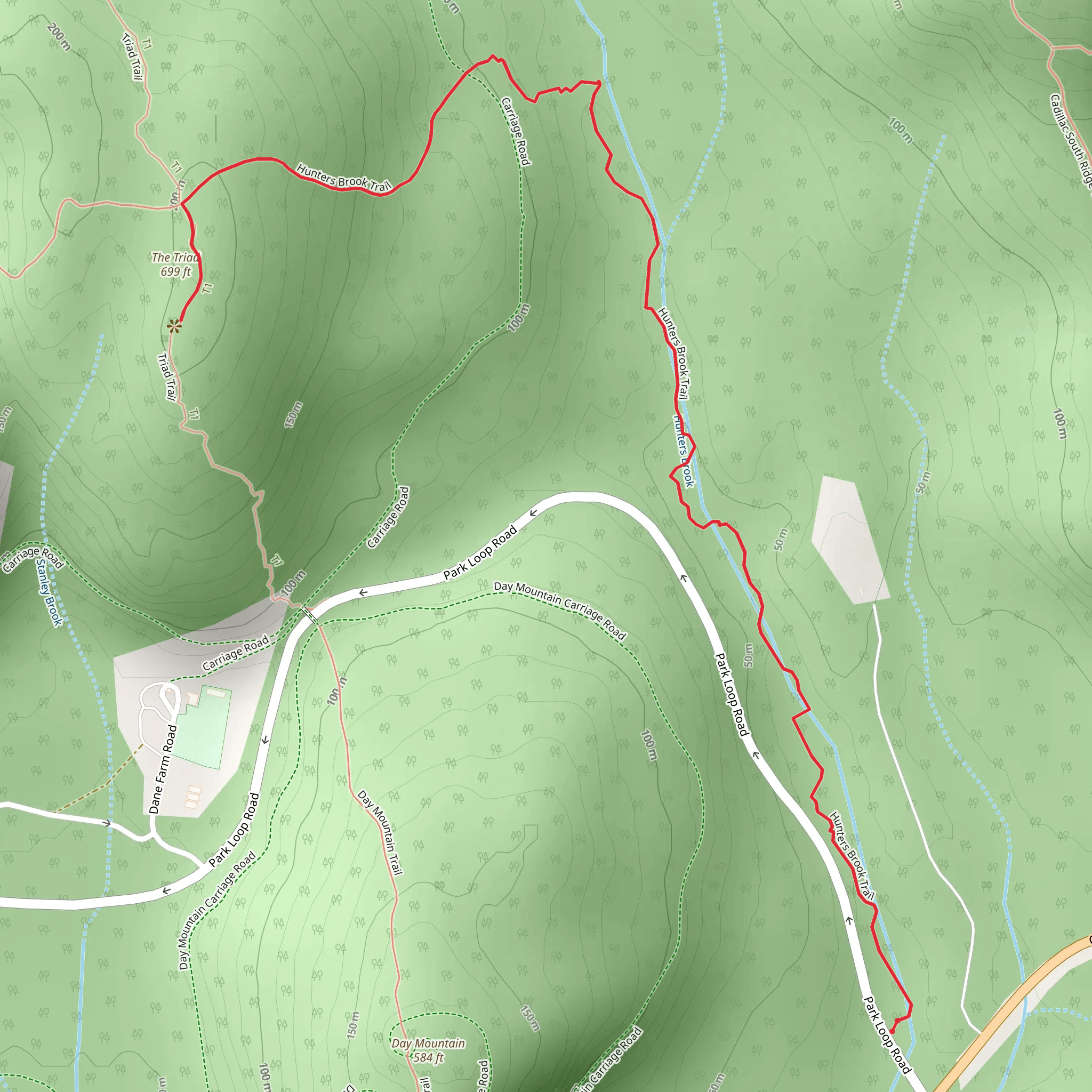 The Triad from Park Loop Road mobile static map