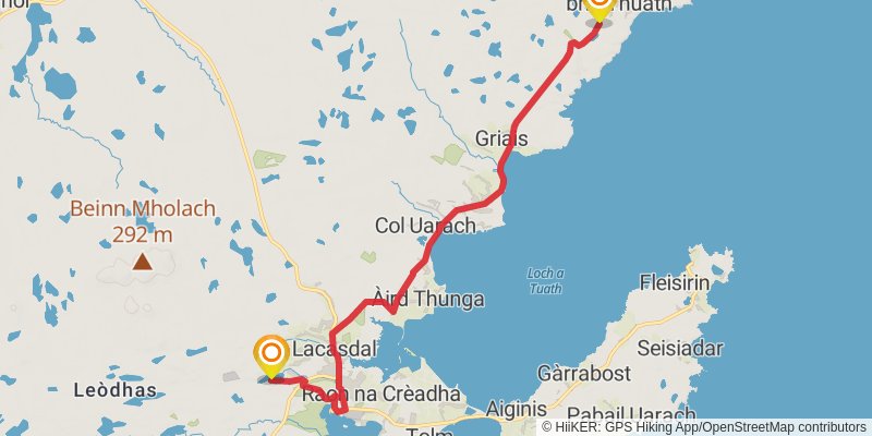 Hebridean Way stage 15 Map
