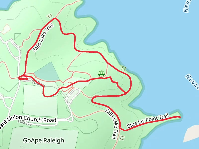 Falls Lake Trail - Blue Jay Point County Park