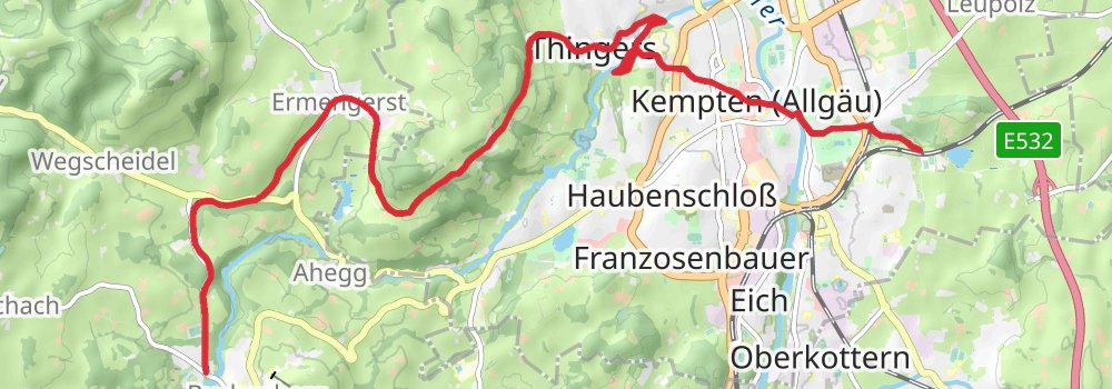 Münchner Jakobsweg stage 10 Map