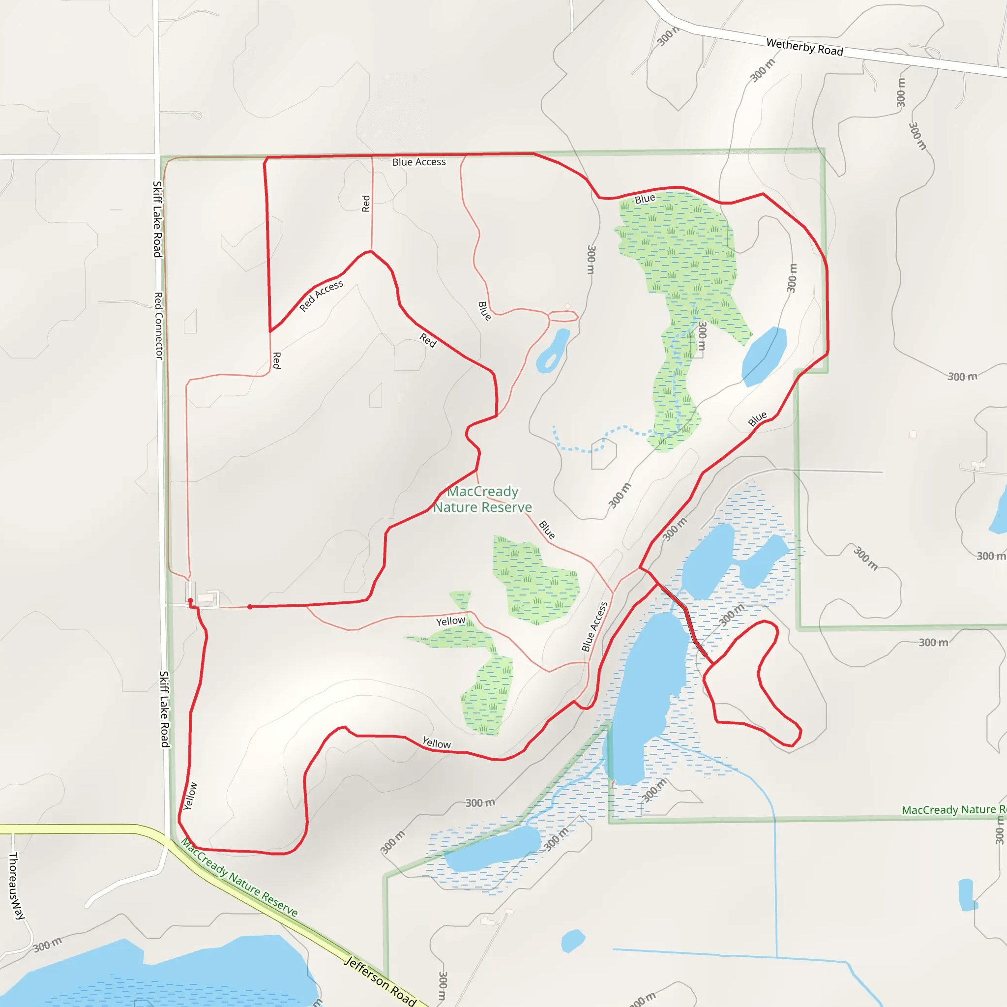 Red Access and Blue Access Loop mobile static map