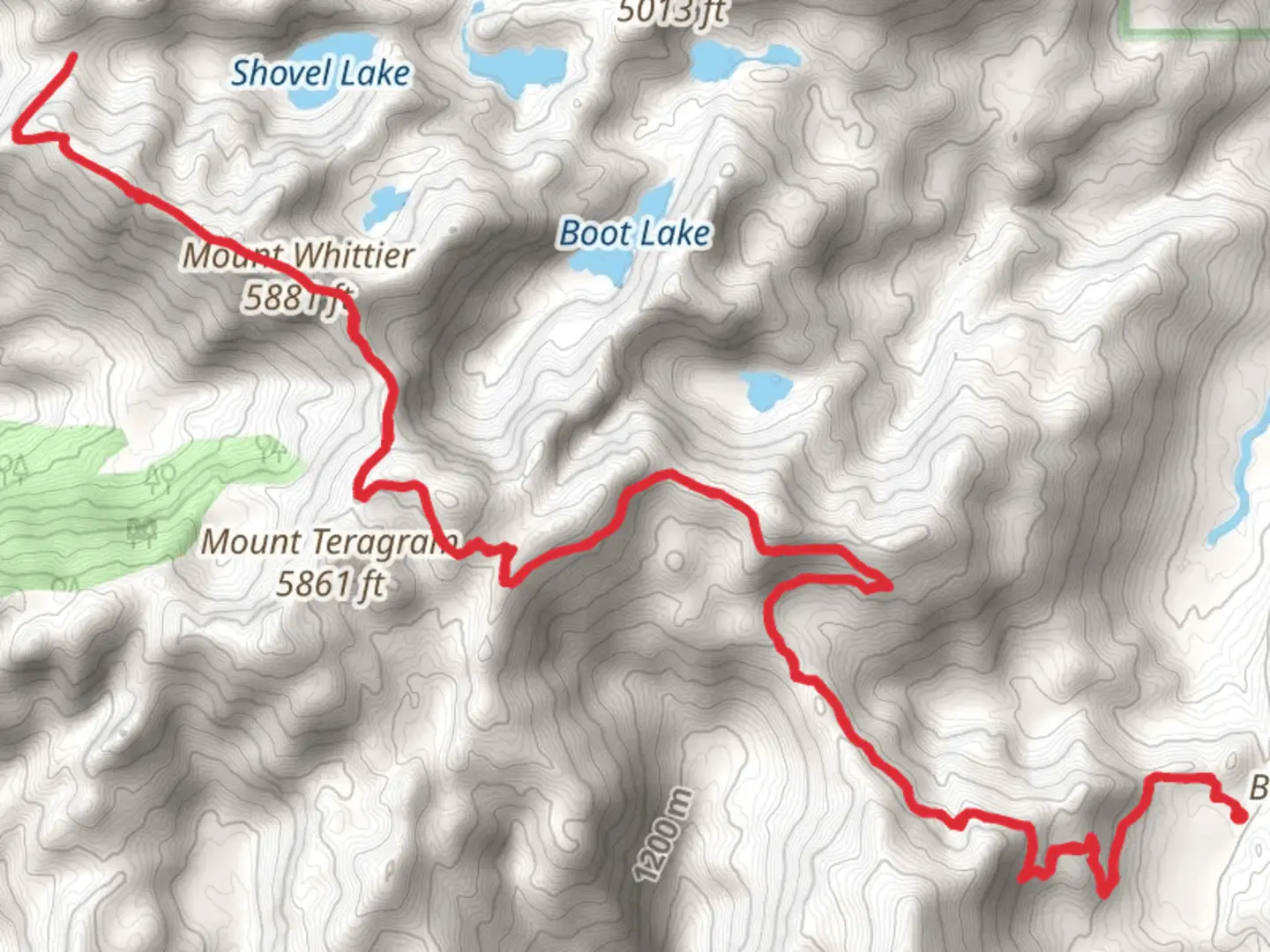 An image depicting the trail Whittier Ridge Trail and its surrounding area.