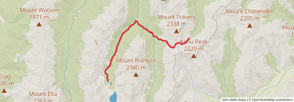 Te Araroa Trail stage 118 Map