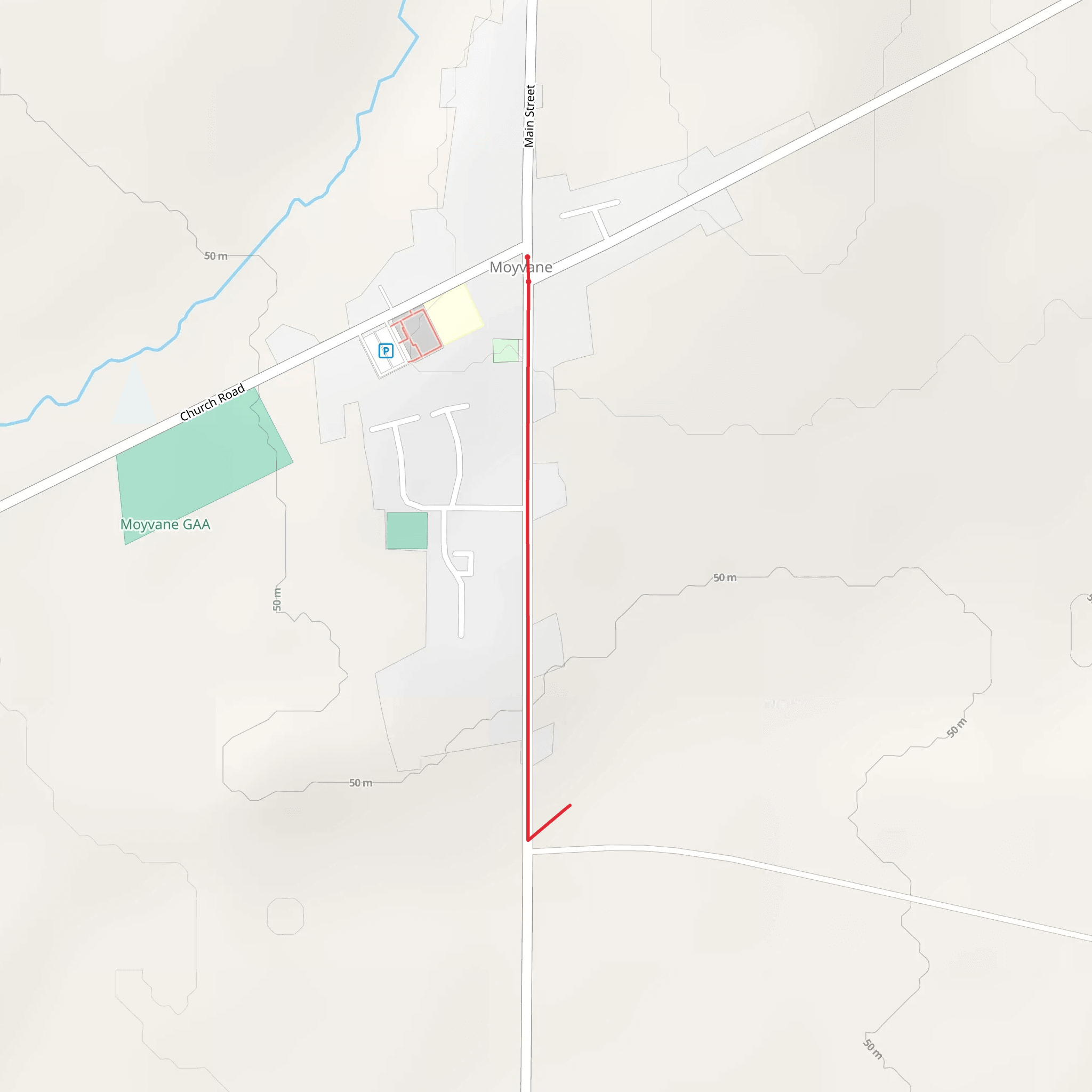 Moyvane Village Walks - Kiln Way mobile static map