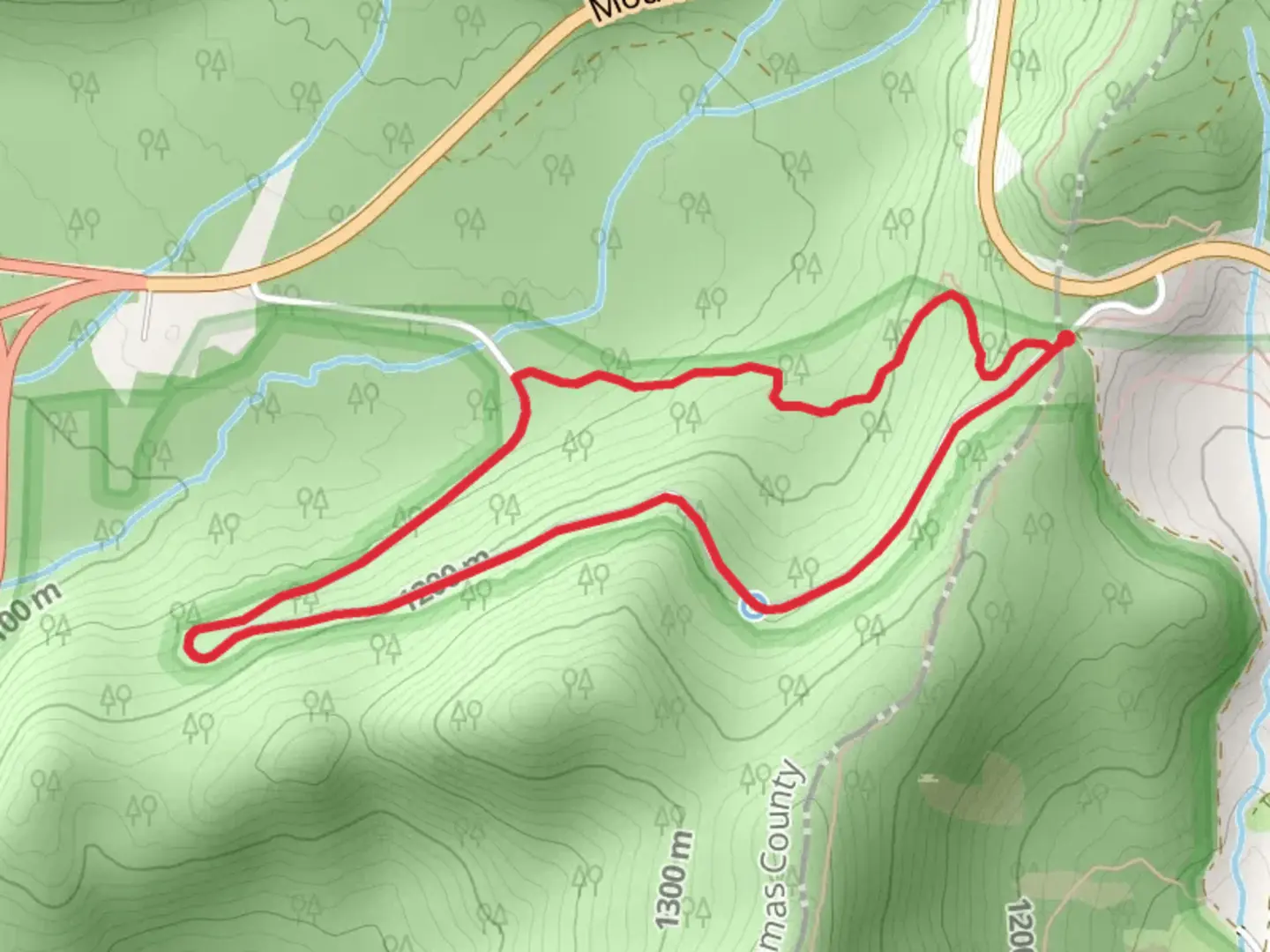 An image depicting the trail Barlow Pass Loop and its surrounding area.