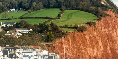 An image depicting the trail Sidmouth to Seaton Walk and its surrounding area.