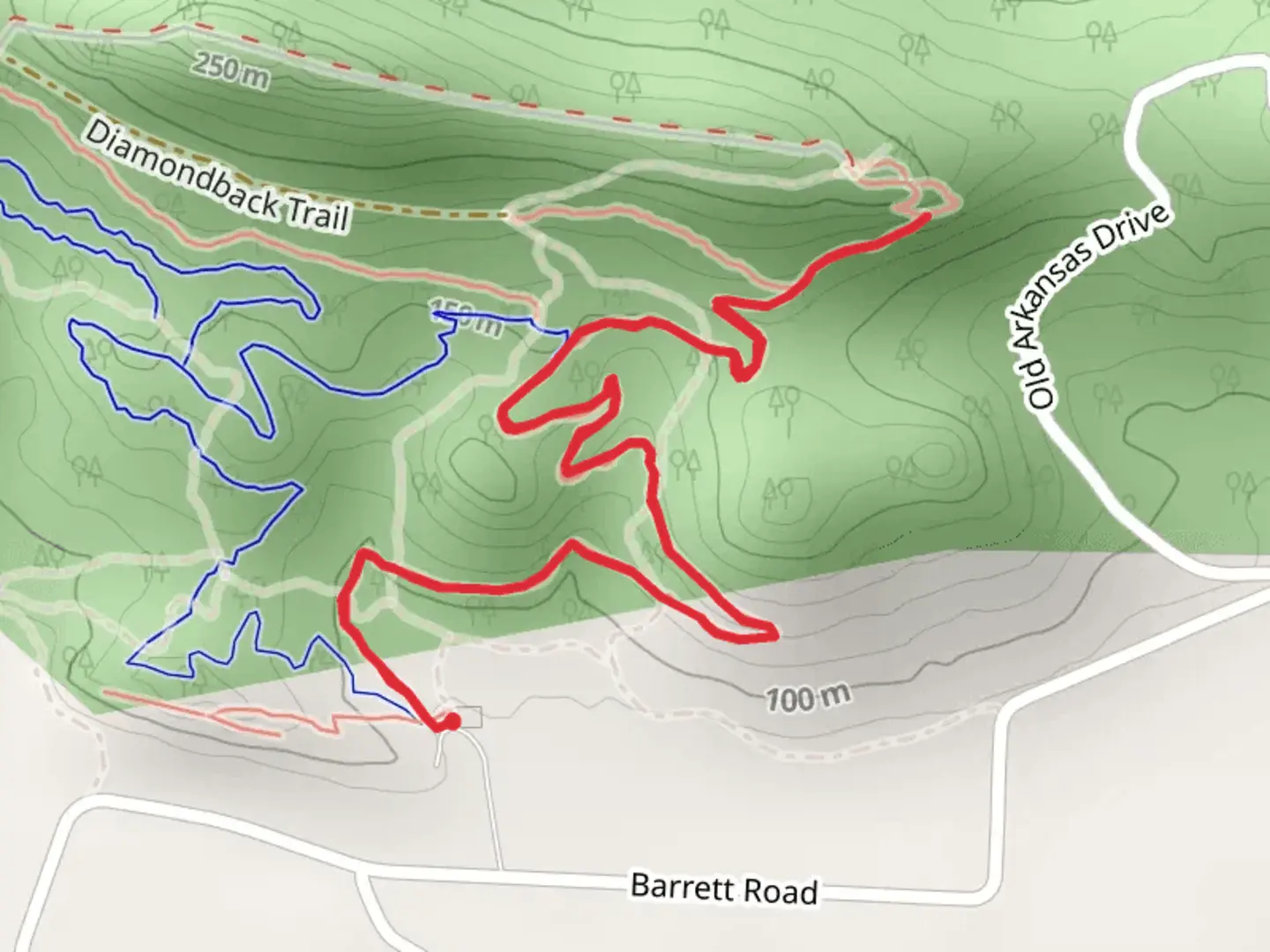 An image depicting the trail Cliffbrake Trail and its surrounding area.