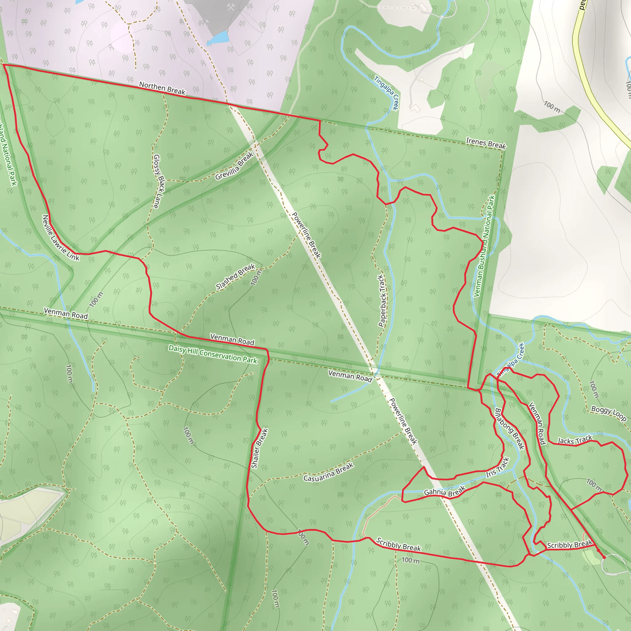 Venman Circuit Track mobile static map