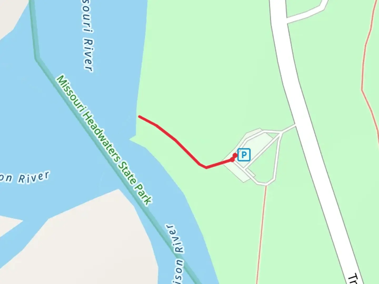 An image depicting the trail Walk to Start of the Missouri River and its surrounding area.