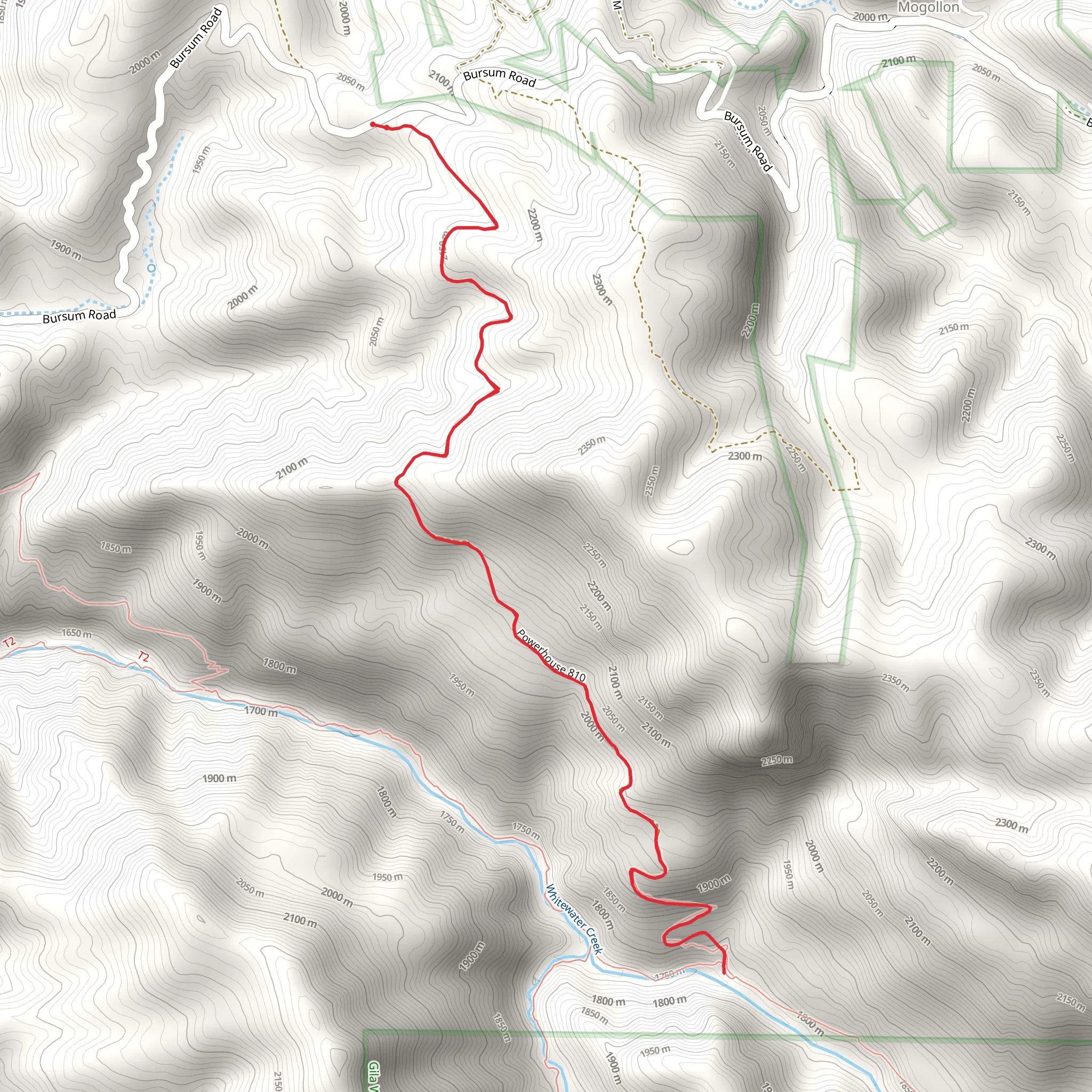 Powerhouse Trail mobile static map