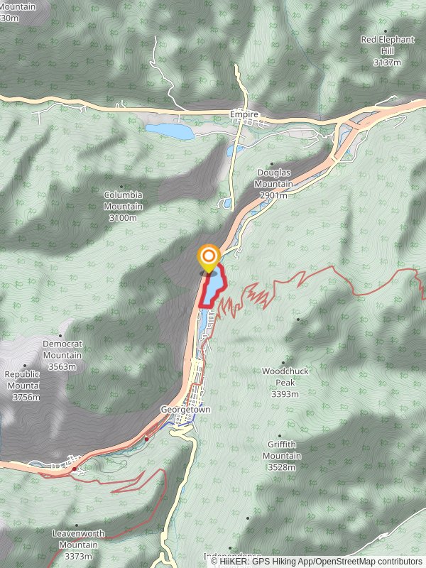 Georgetown Lake Loop mobile static map