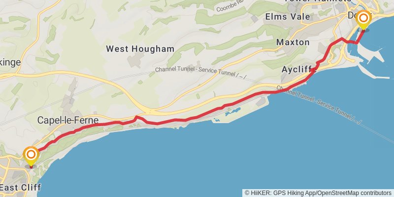 Coast to Coast - Southern England stage 23 Map