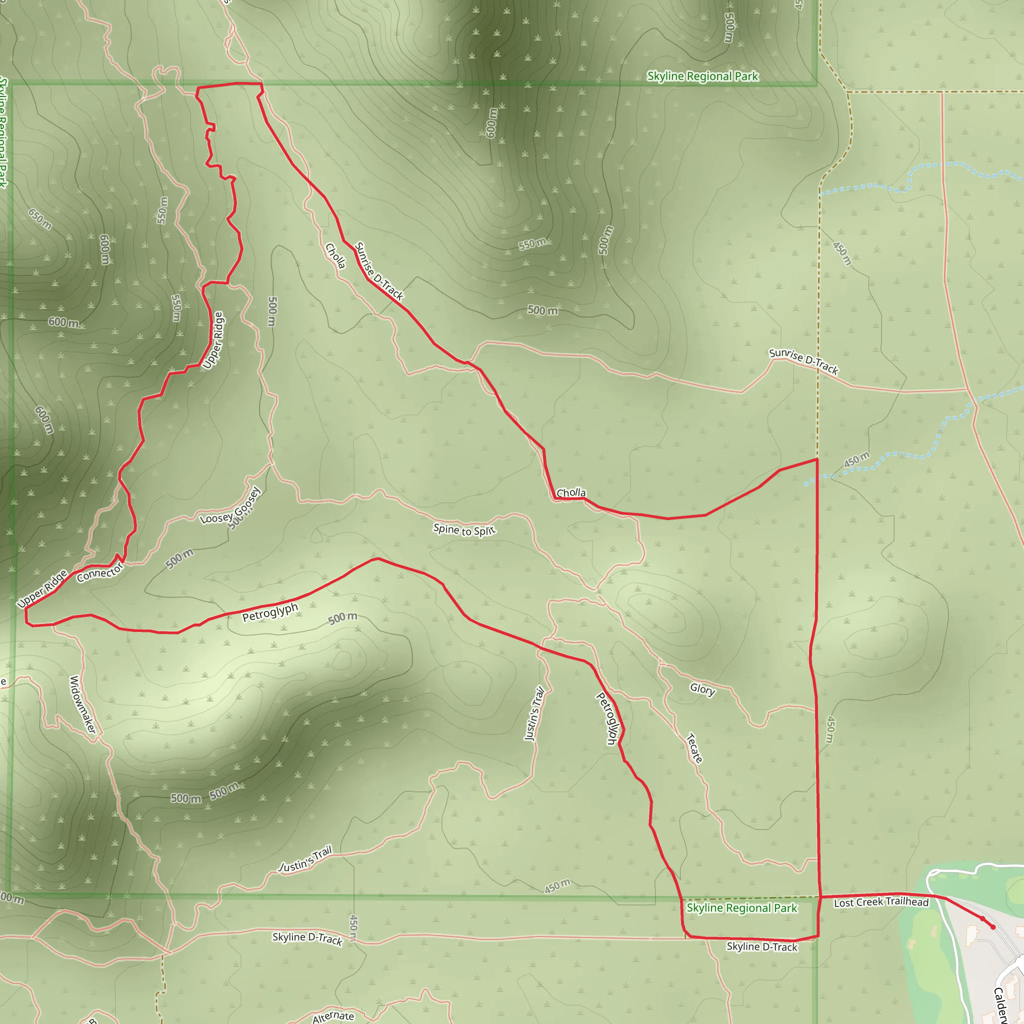 Mesquite Grove Park Loop - West mobile static map