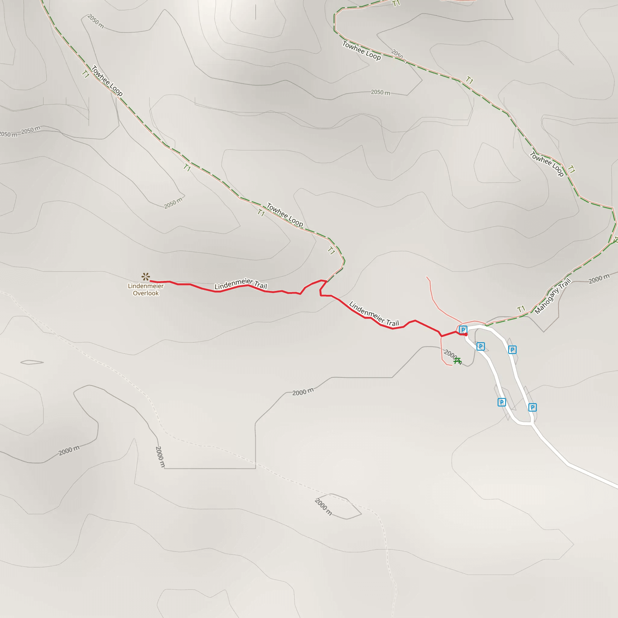 Lindenmeier Trail mobile static map