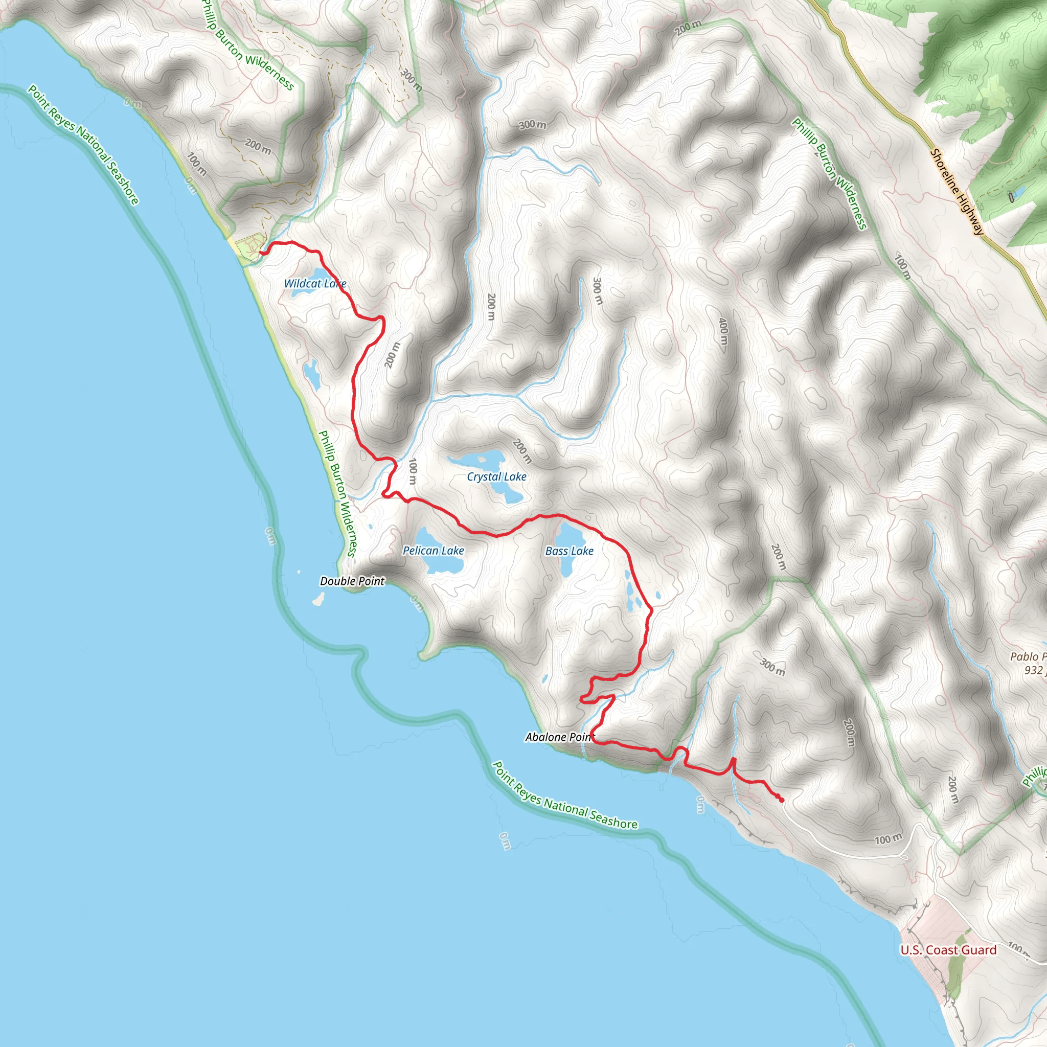 Coast Trail - South mobile static map