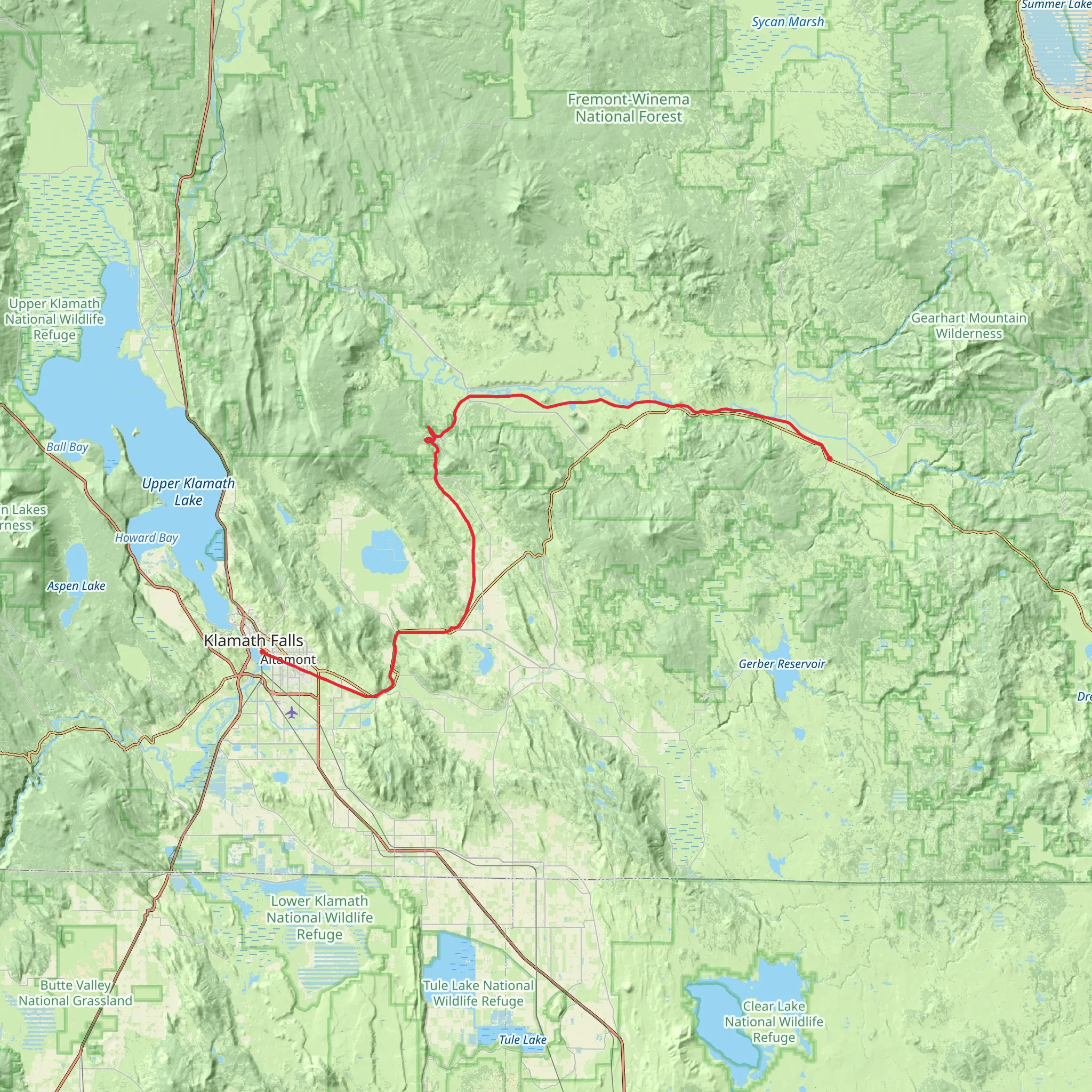 OC and E Woods Line State Trail mobile static map