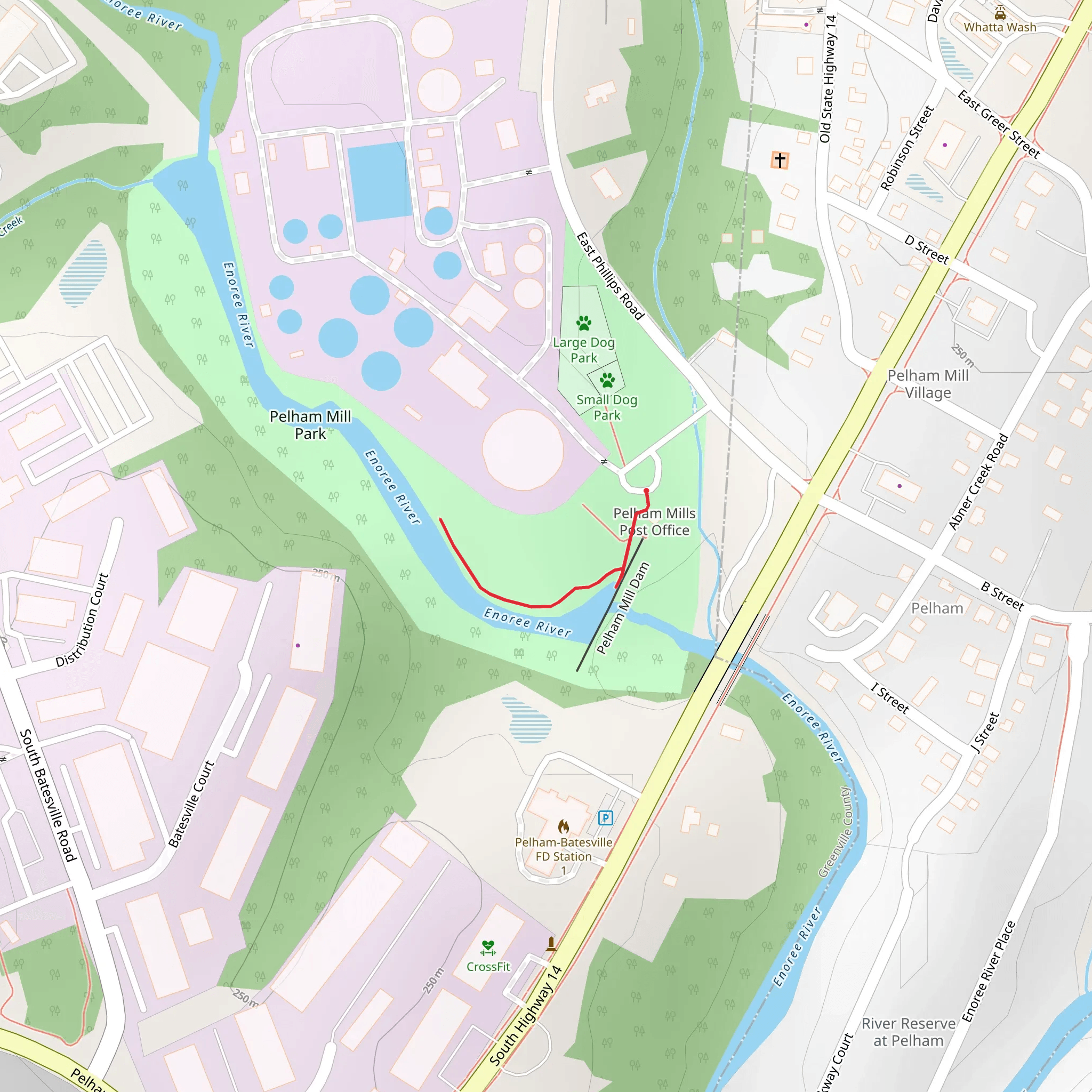 Enoree River mobile static map