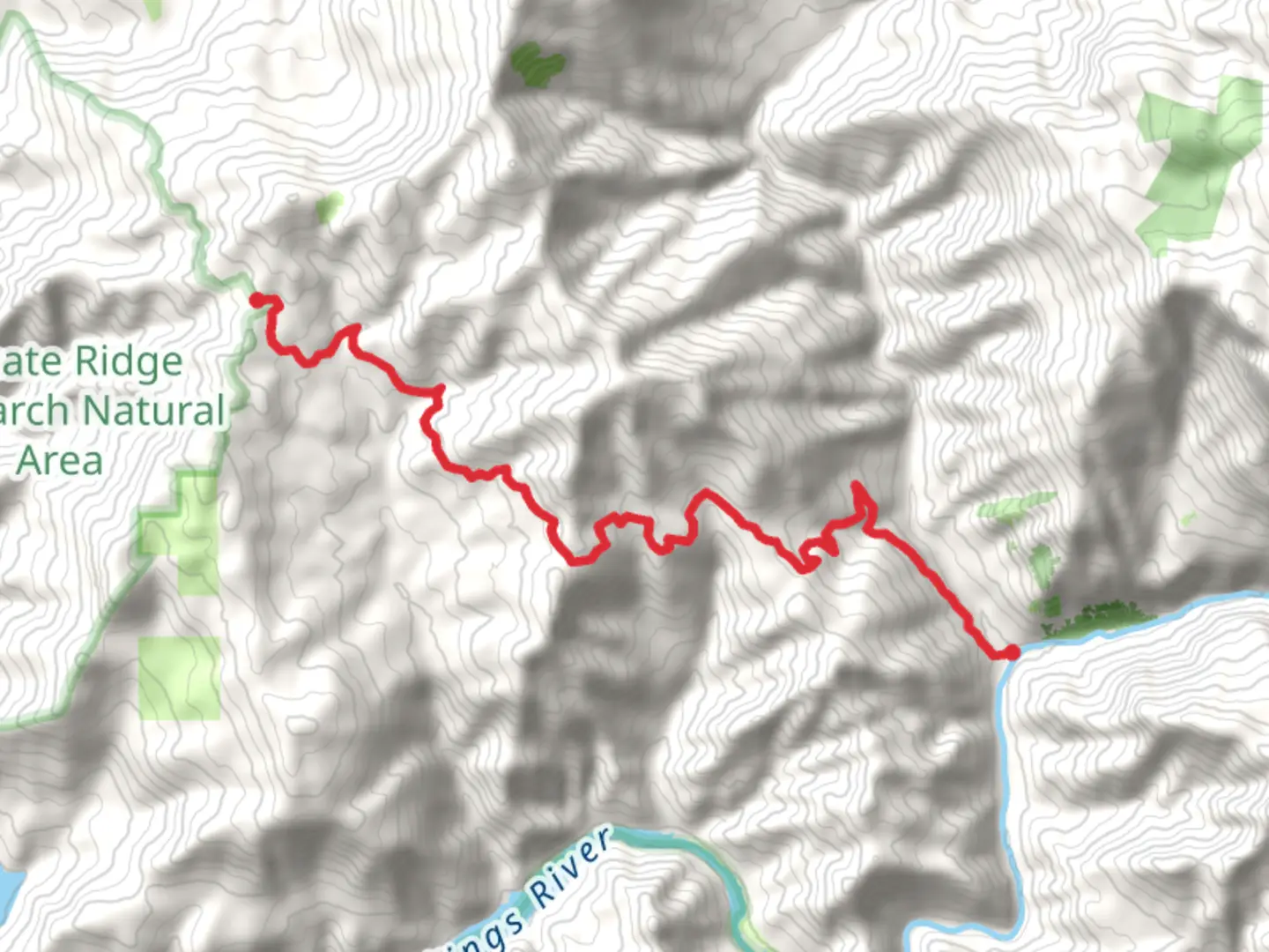 An image depicting the trail Sycamore Springs Road and its surrounding area.