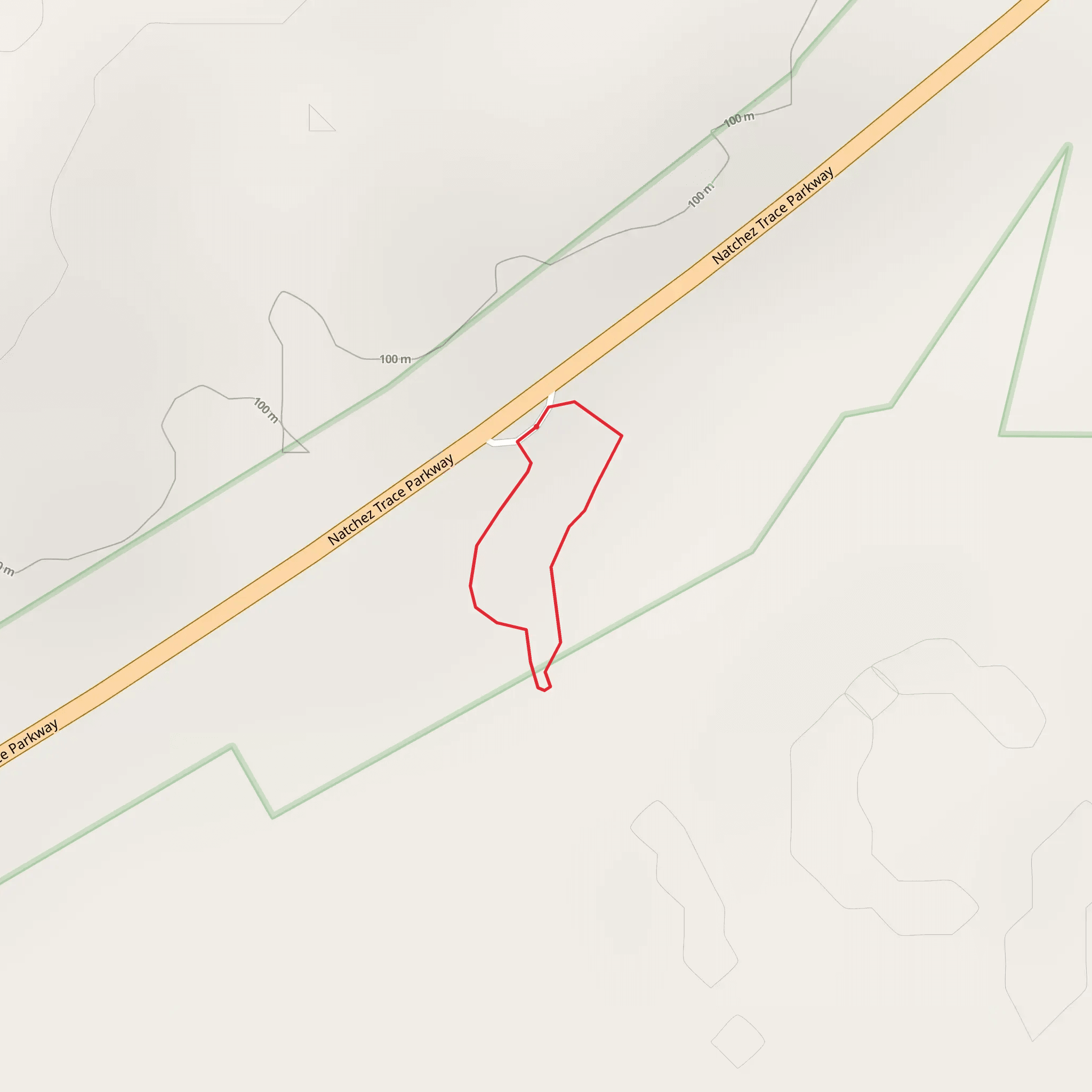 Natchez Trace Parkway Loop - South mobile static map