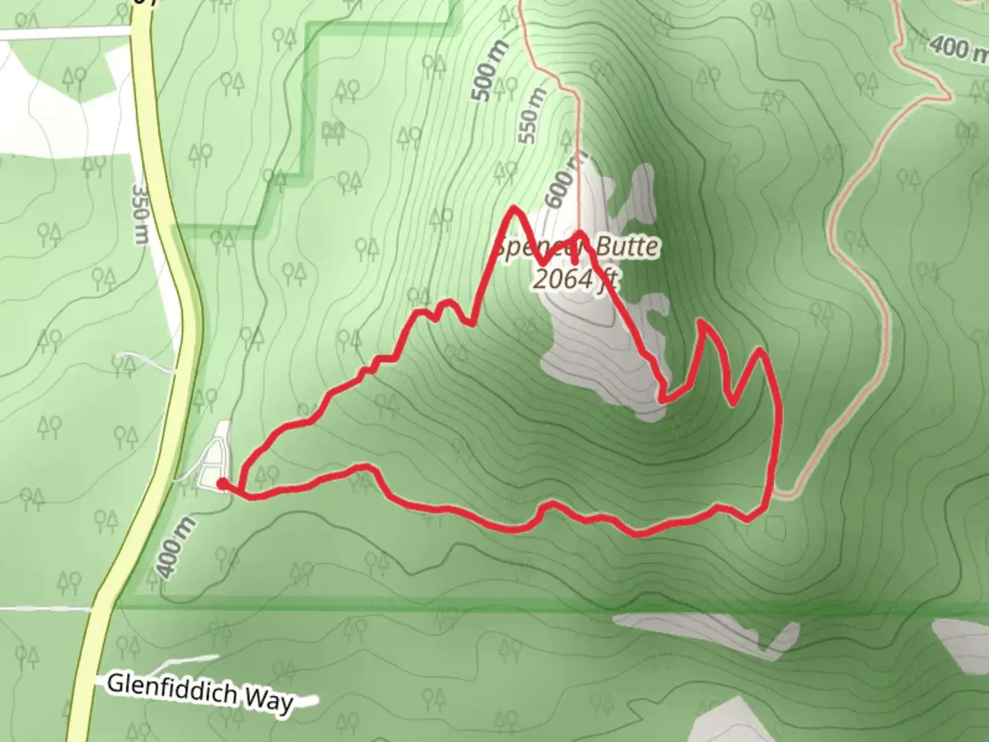 An image depicting the trail Spencer Butte Summit Trail Loop and its surrounding area.