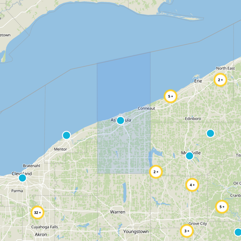 Ashtabula County Static Map