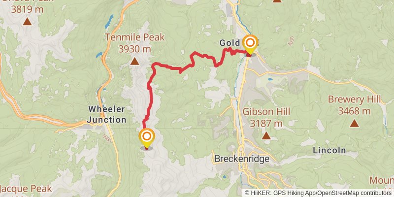 American Discovery Trail North Route stage 232 Map