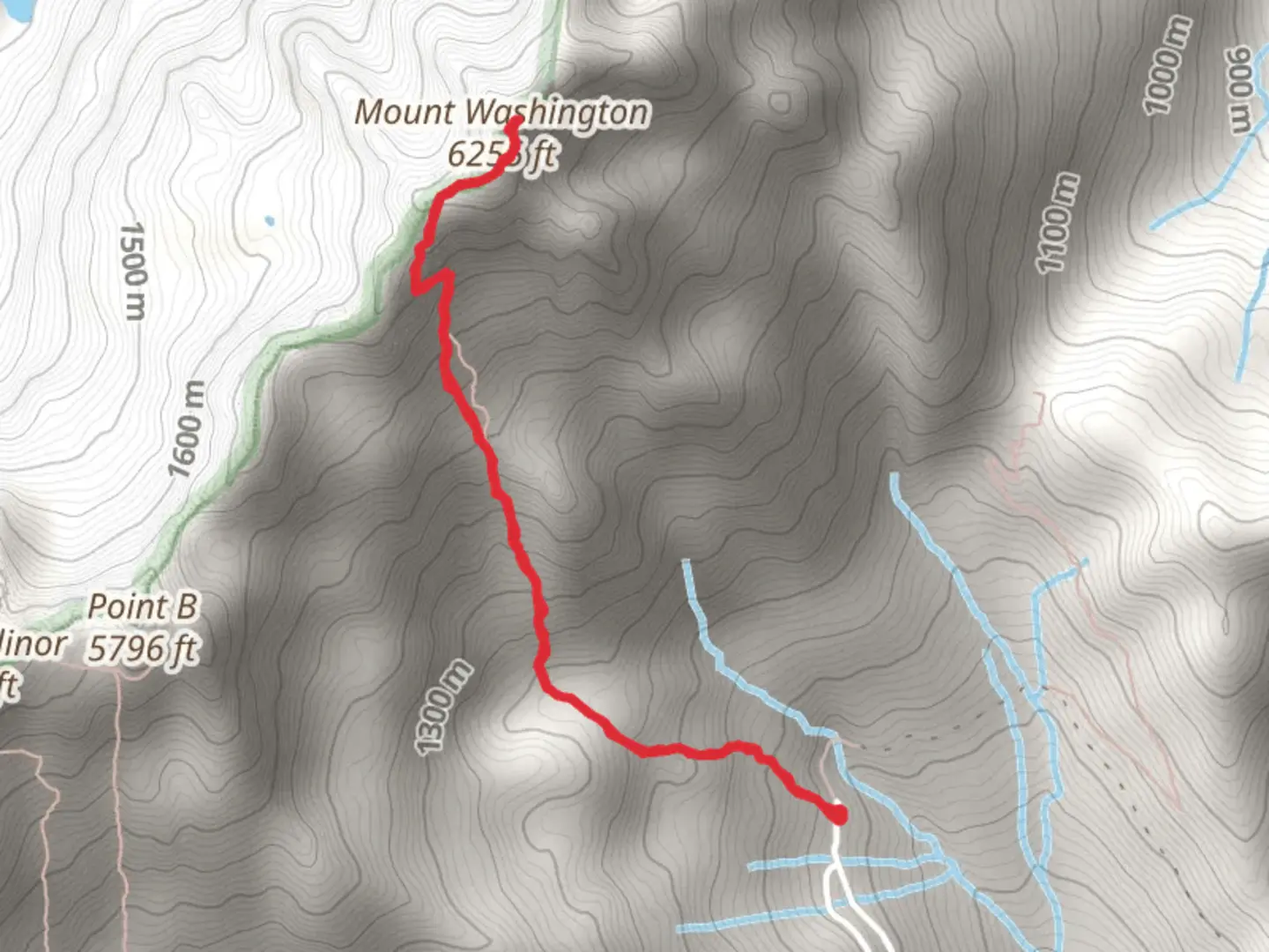 An image depicting the trail Mount Washington Trail and its surrounding area.