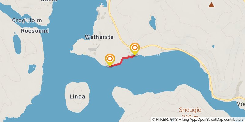 Coastal Walk of Shetland - West stage 9 Map