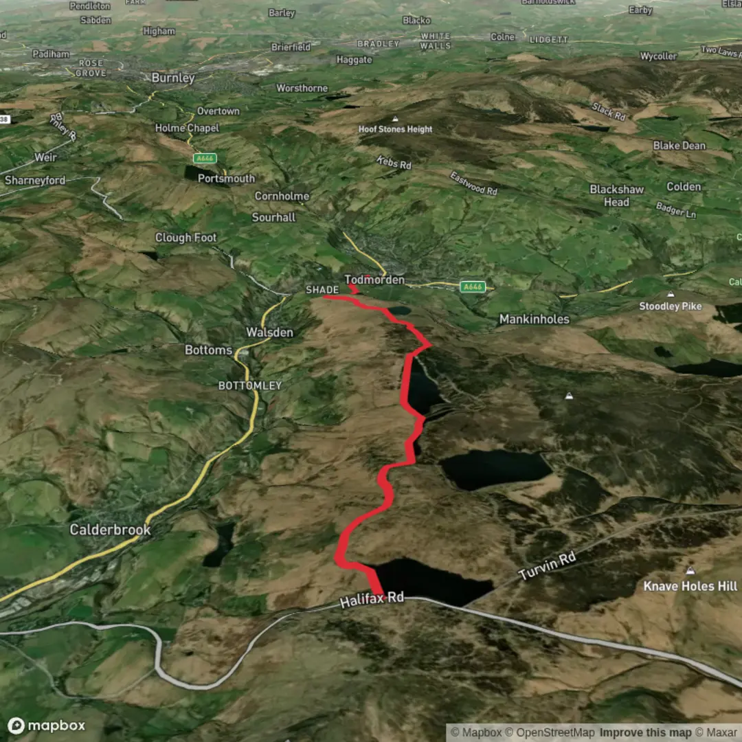 An image depicting the trail Hike from Greater Manchester and its surrounding area.