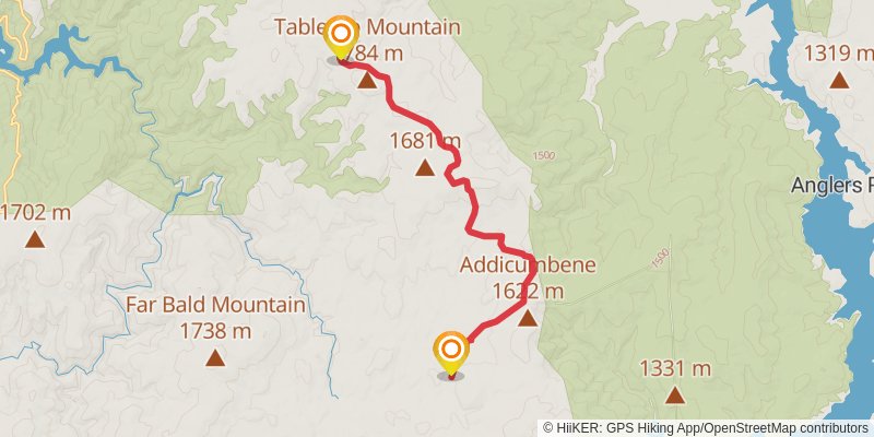 Australian Alps Walking Track stage 35 Map