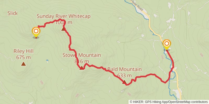 Grafton Notch stage 3 Map
