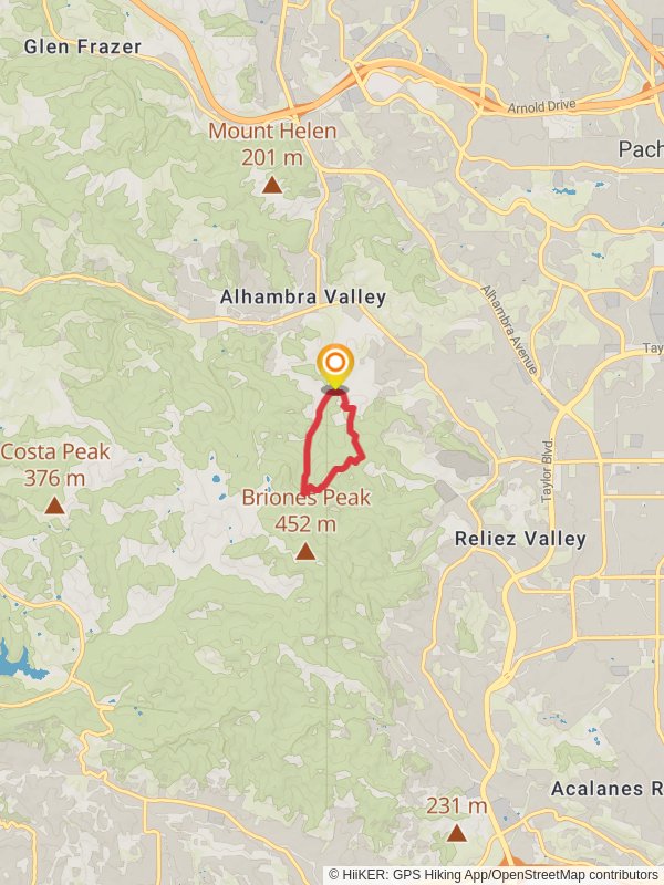 Diablo View and Alhambra Creek Loop Trail