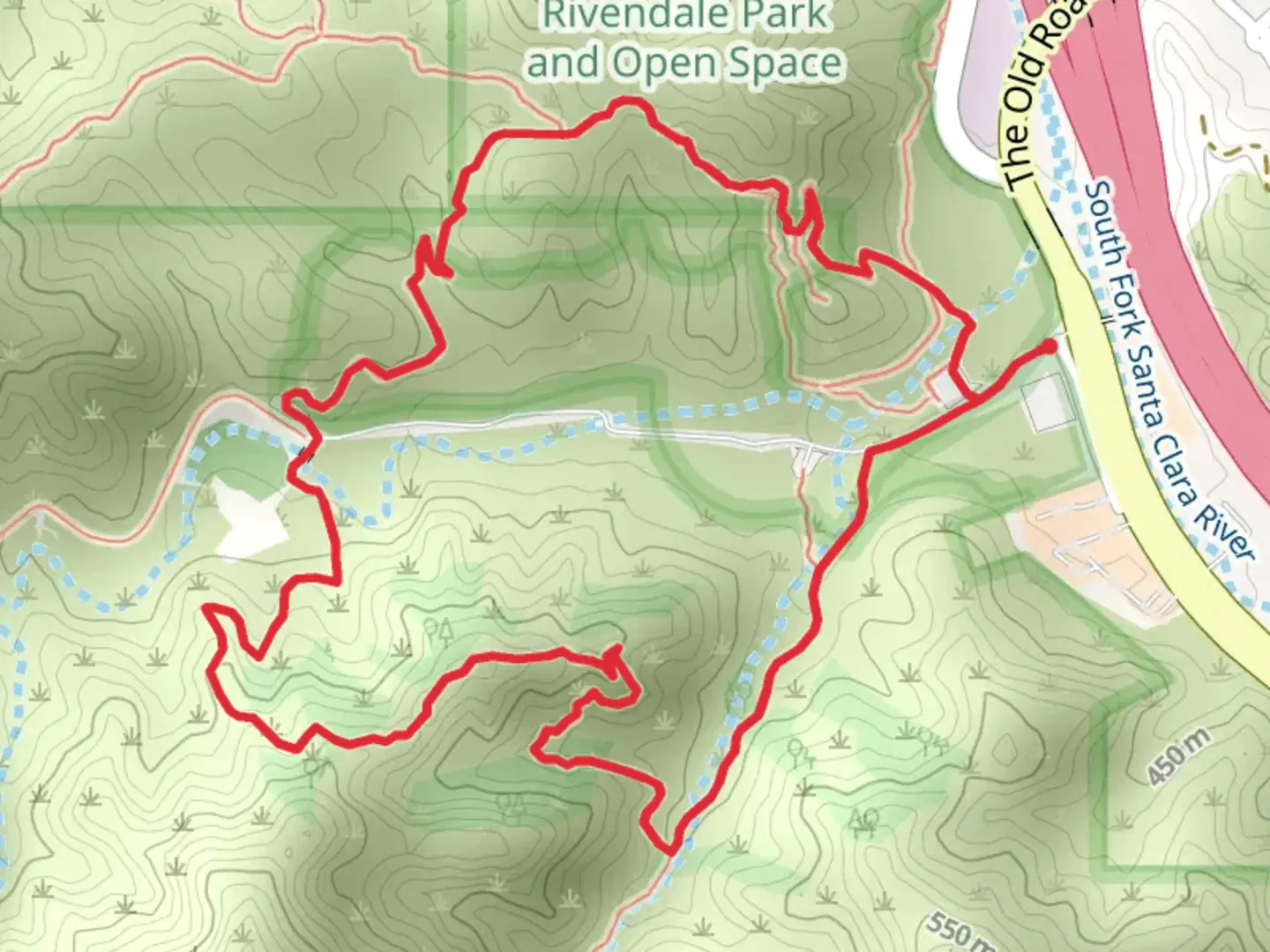 An image depicting the trail Towsley Canyon and Don Mullally Loop Trail and its surrounding area.