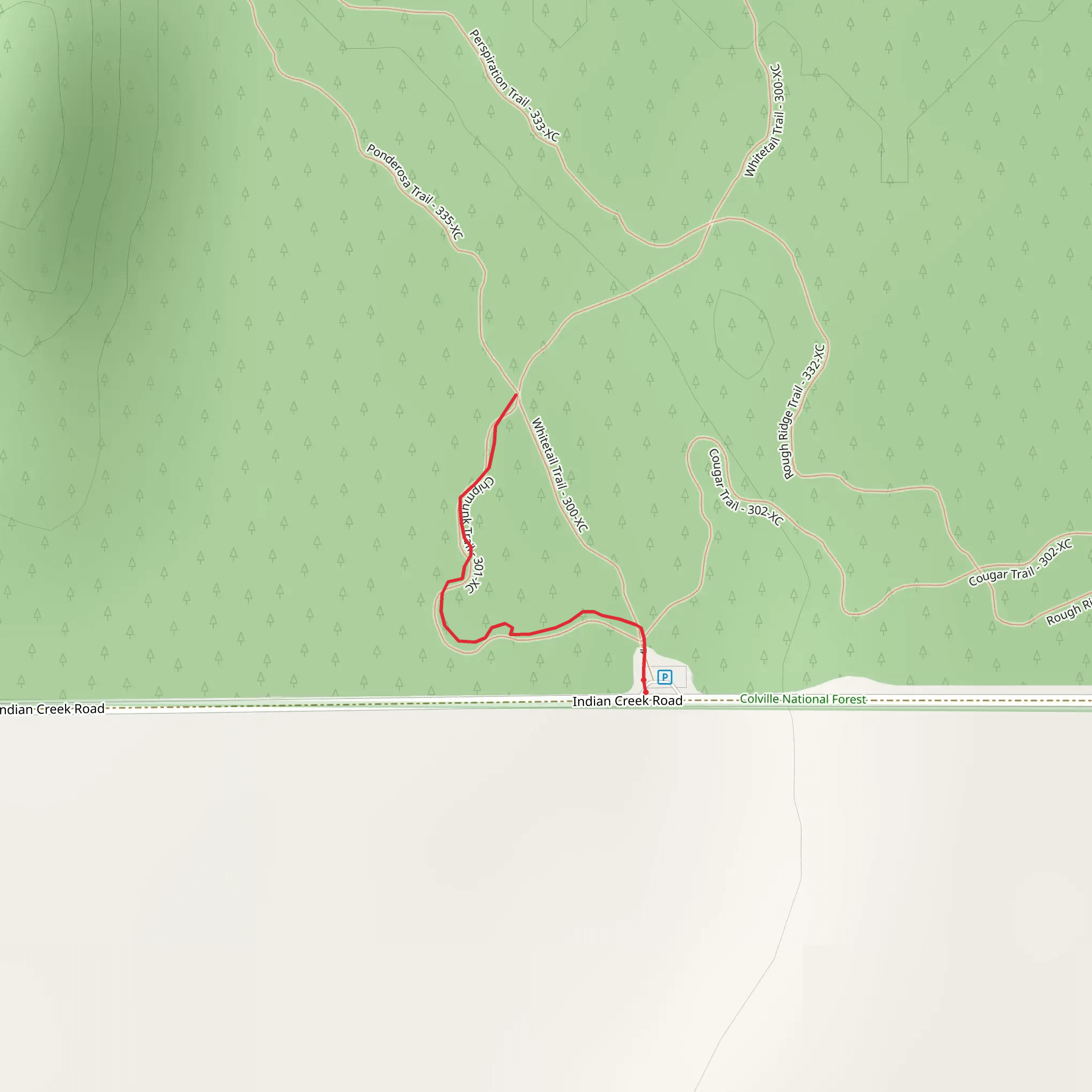 Geophysical - Chipmunk Trail mobile static map