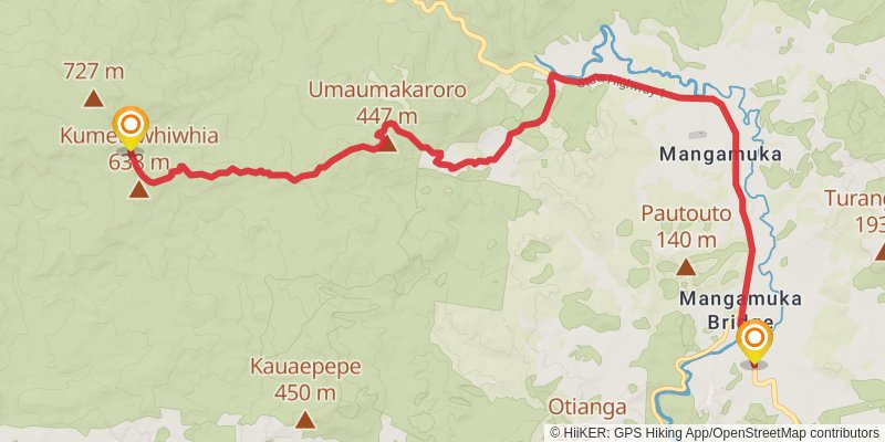 Cape Reinga Coastal Walkway stage 26 Map